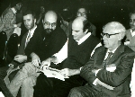 Beal, Thompson, Newborn, and Botvinnik at 4th World Computer Chess Championship in New York City, New York