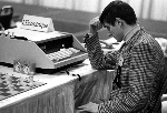 Man playing L'Excentrique at 10th North America Computer Chess Championship in Detroit, Michigan