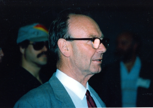 Michie at the 6th World Computer Chess Championship in Edmonton, Alberta