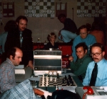 Newborn and Courtois at the 6th ACM North American Computer Chess Championship in Minneapolis, Minnesota