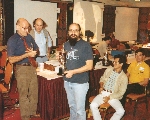 Valvo, Mittman, Newborn and Thompson at the 13th North American Computer Chess Championship in Dallas, Texas