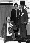 Monroe Newborn, David Levy, and Ben Mittman at the 10th ACM North American Computer Chess Championship in Detriot, Michigan