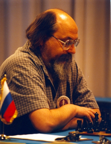 Ken Thompson at the Deep Blue vs. Kasparov match in Philadelphia, Pennsylvania