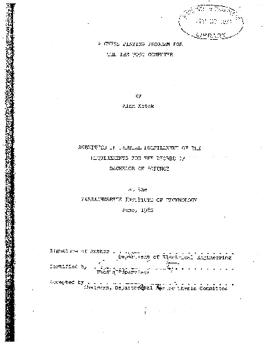 A Chess Playing Program for the IBM 7090 Computer