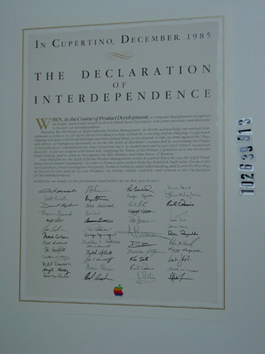 Apple Declaration of Interdependence