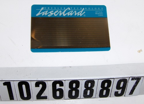 LaserCard Optical Memory Card | 102688897 | Computer History Museum