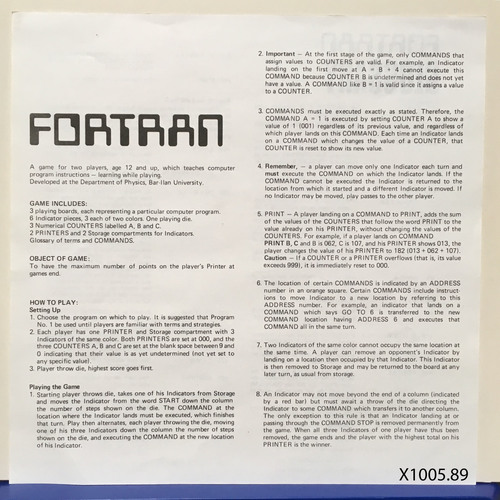 Russian Roulette - FORTRAN Computer Games