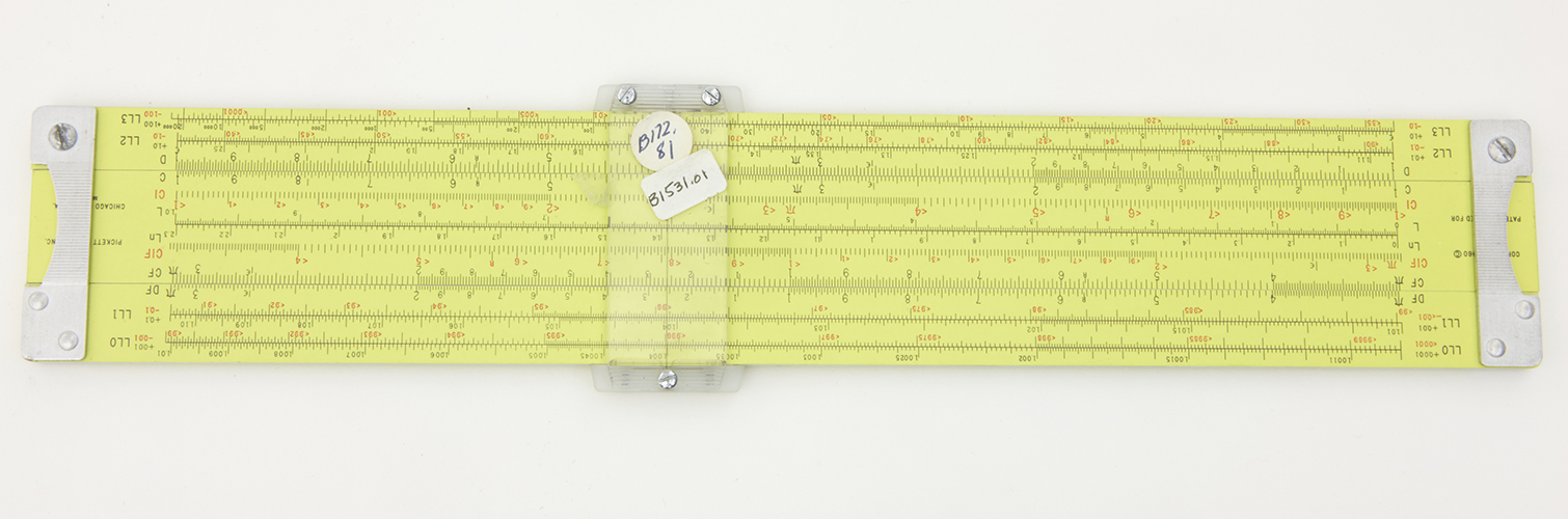 Log Log slide rule 102798217 Computer History Museum