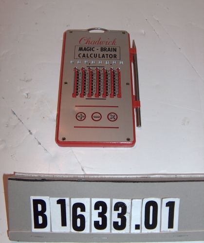 1950 Vintage Chadwick Magic Brain Calculator Gadget, Geek Office